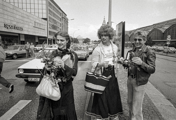 1980 Gunter Schmidt, Corny Littmann Aktivisten auf dem CSD