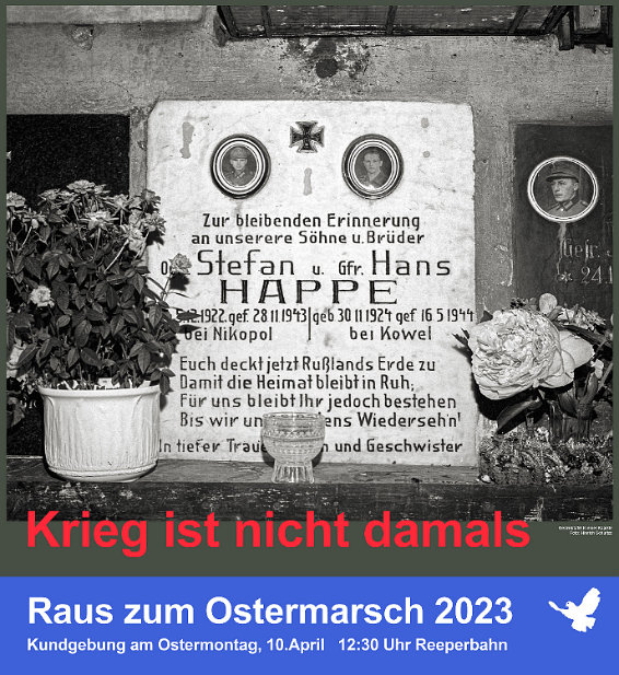 Ostermarsch 2023 damals 1992 Österreich Kriegsgräber, Erster Weltkrieg